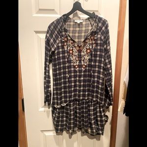 Farmhouse chic long sleeve dress